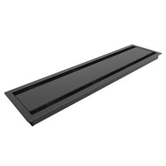 9715000409 Table Top Dual Conference Lid, Black, 61.9(Reach Length)cm, Length: 60, Colour: Black