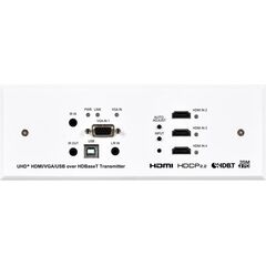 CH-2607TXPL UHD+ HDMI/VGA to HDBaseT Wallplate with Scaler