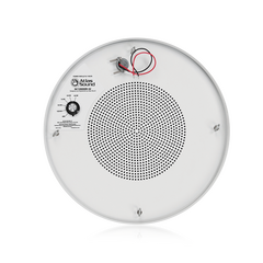 M1000R-W 8" Dual Cone Sound Masking Speaker with 4-Watt 70V Transformer and Enclosure - White and Round