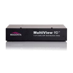 221R1029-01 MultiView 9D, 1x9 CAT5 Cascadable Distribution Amplifier supports up to 1920x1200