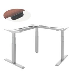 BSSD-10-90/S33 W Triple Motor Electric Sit-Stand Desk Frame, 3-Stage, white, Colour: White