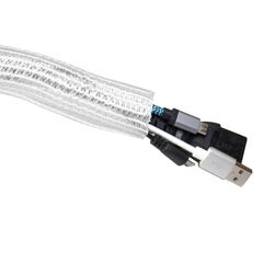 3251000101 Cable tube Plaited Ø25 mm Self-closing (25m roll), White, Colour: White