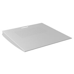 1004900302 Uniform Laptop Holder 03 - Shelf W400xD400 mm, silver, Colour: Silver