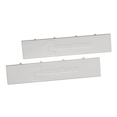 1009000101 Uniform End Cover 01 - Toolbar, W16xL72 mm, pair, white, Colour: White, Number of Pieces: 2