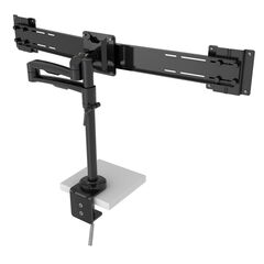 4181502209 Hold Dual Monitor Arm 22 - 2x4 kg, dual bar, black, Colour: Black, Load Capacity: 2x6kg