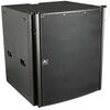 SW36XFA Dual 18in Flyable Subwoofer, Manifolded Bandpass, Black, Colour: Black