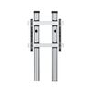 BT8707/BS Floor-To-Wall Single Screen Twin Column UC Stand, Black & Silver, 100(W)x196.9(H)x16.5(D)cm, Colour: Black, Silver, 2 image