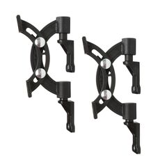 BT1/B Speaker Wall Mount with Tilt & Swivel, Glass-Filled Nylon, Black, For Small to Medium Speaker