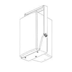 VB-VY28W Small Vertical Yoke, For V2-28, V2-28T VERIS 2 Loudspeaker, White, Colour: White