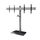 BTF845/BS Universal Twin Screen VC Stand, Black & Silver, 175.4(W)x184.1(H)x60.4(D)cm, Colour: Black, Silver